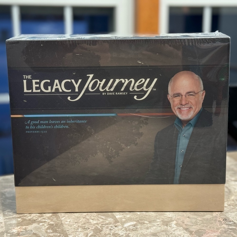 Dave Ramsey’s Legacy Journey DVD course. New, in box, never opened.